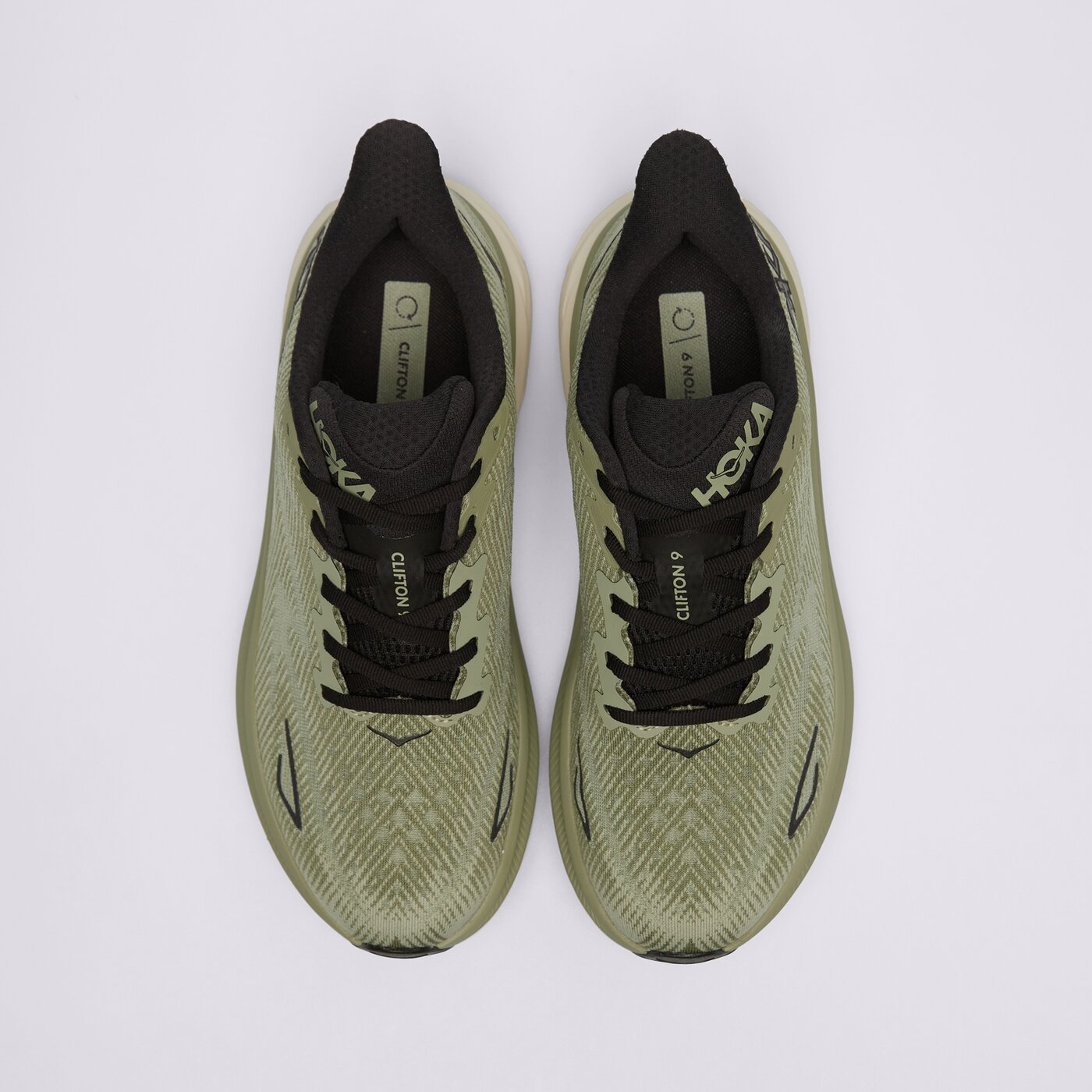 Мъжки маратонки за бягане HOKA CLIFTON 9 1127895ssfr цвят зелен