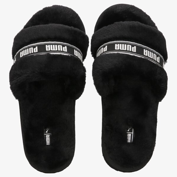 Дамски чехли и сандали PUMA FLUFF  38493701 цвят черен