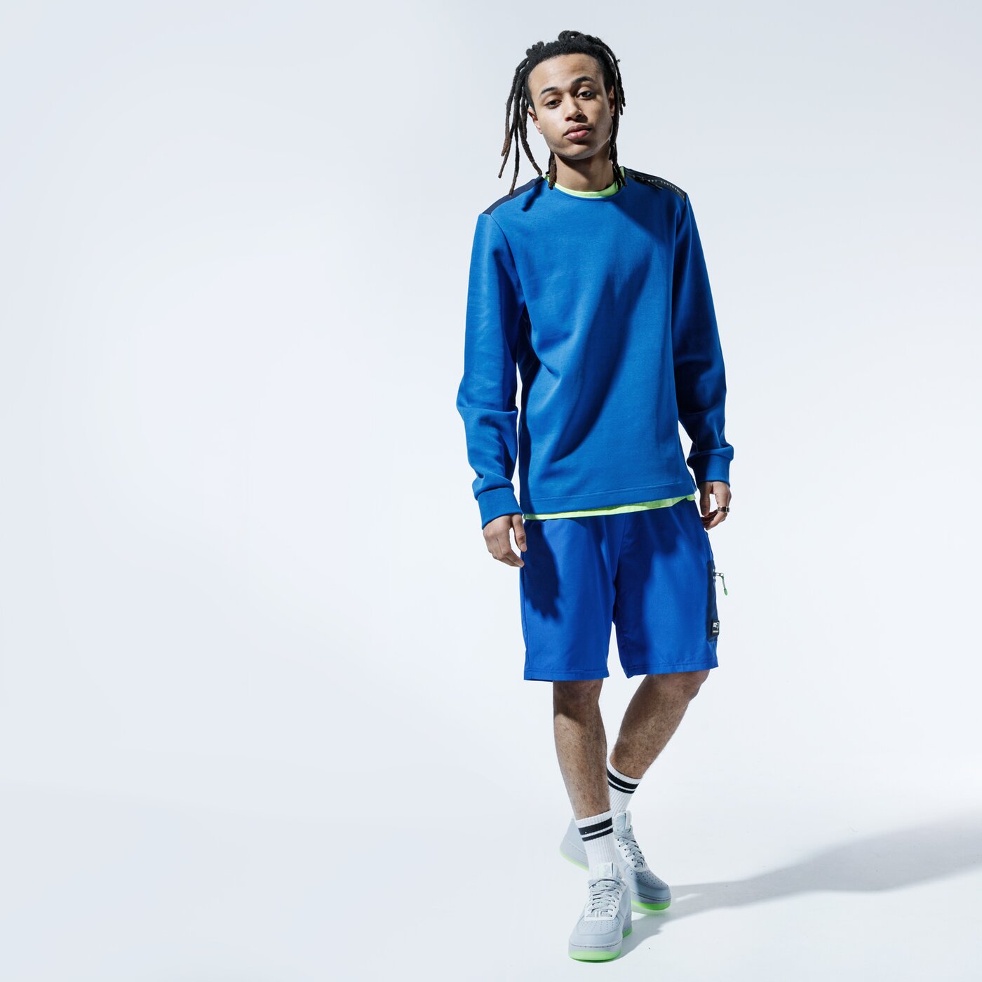 Мъжки къси панталони CONFRONT ШОРТИ LONG BEACH cf120szm35003 цвят син