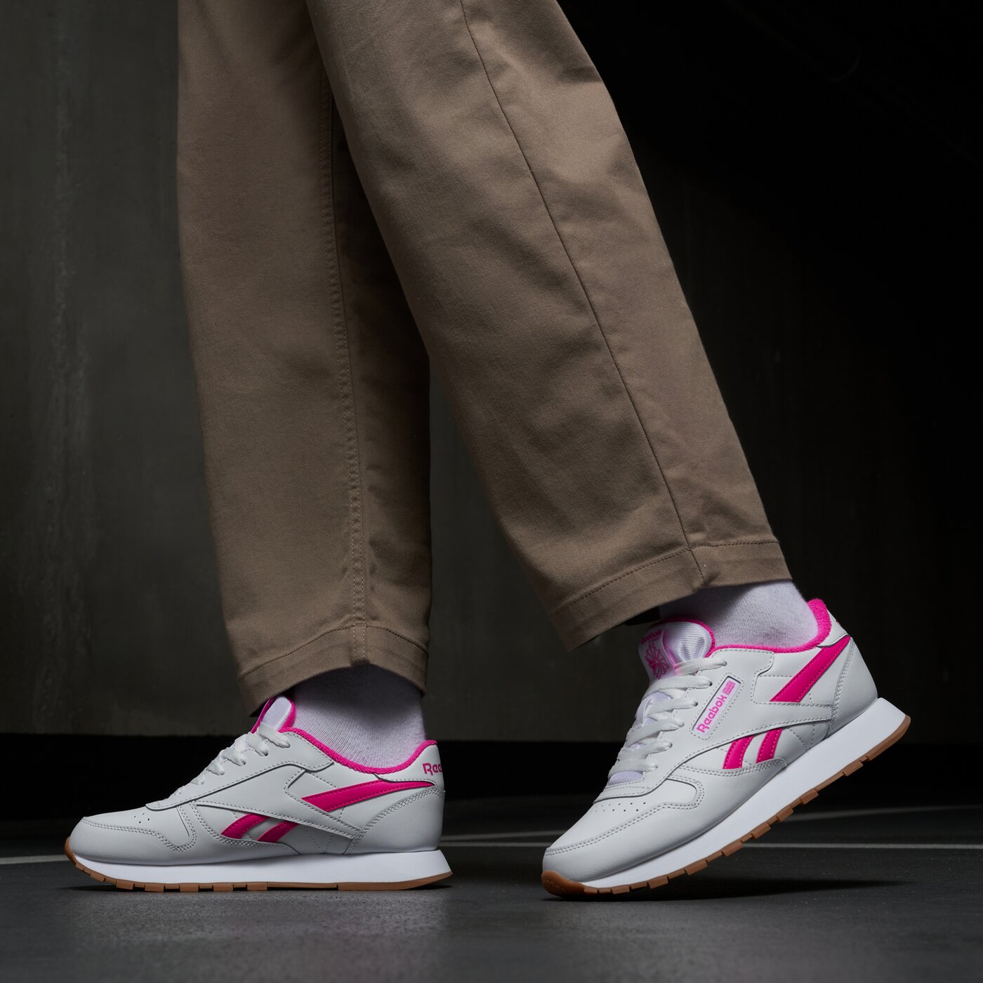 Детски маратонки REEBOK CLASSIC LEATHER 100034123 цвят бял