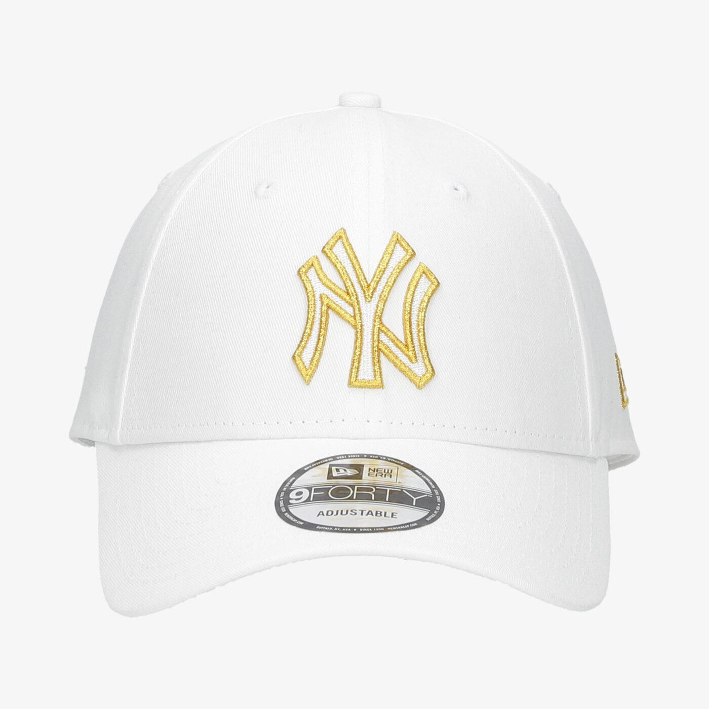 Дамска шапка с козирка NEW ERA ШАПКА NE METALLIC LOGO 9FORTY NEYYAN WHI 60112673 цвят бял