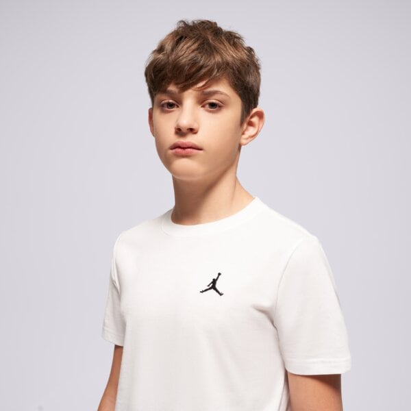 Детска тениска JORDAN ТЕНИСКА JDB JUMPMAN AIR EMB BOY 95d266-001 цвят бял