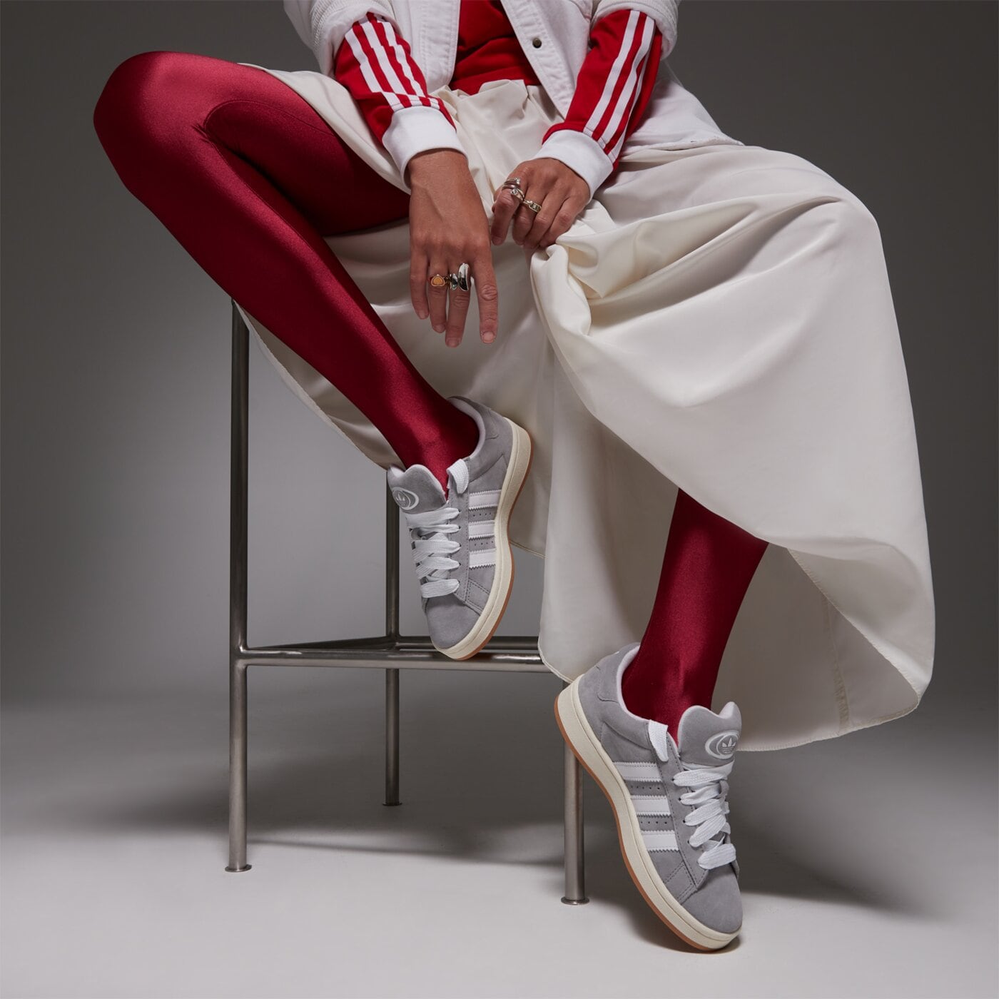 Дамски маратонки ADIDAS CAMPUS 00S hq8707 цвят сив