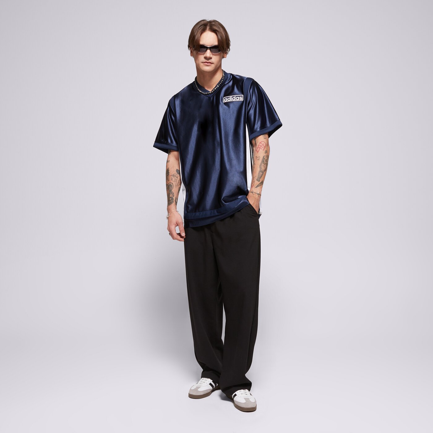 Мъжка тениска ADIDAS ТЕНИСКА ADIBREAK JERSEY jd4248 цвят тъмносин