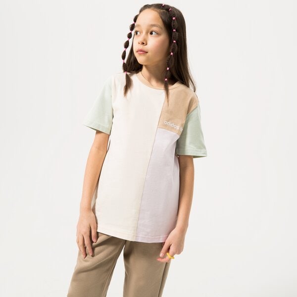 Детска тениска ADIDAS ТЕНИСКА GIRL hk9815 цвят розов