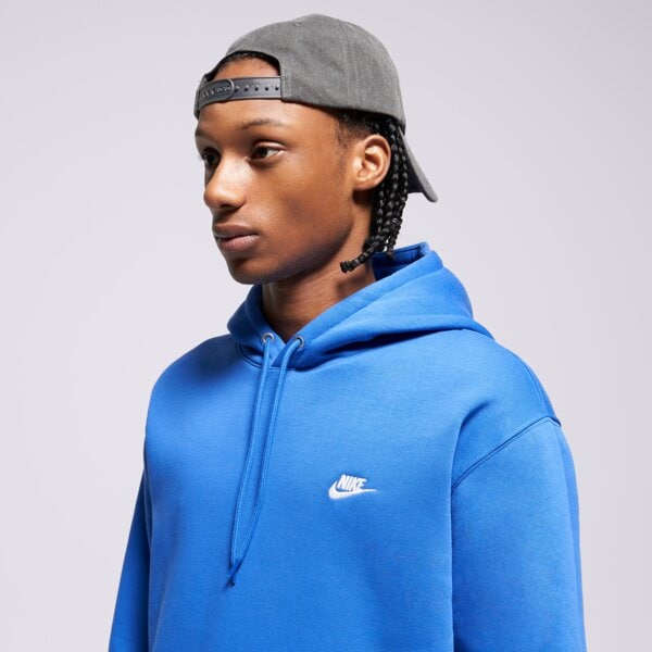 Мъжки суичър NIKE СУИТЧЪР С КАЧУЛКА M NK CLUB BB PO HOODIE fn3859-480 цвят син