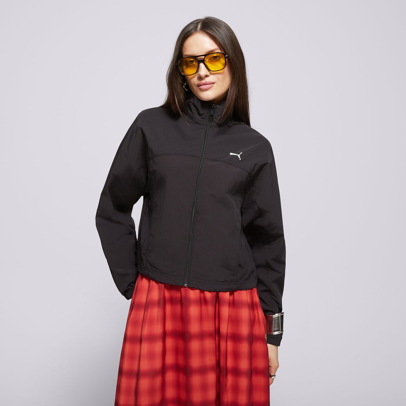 Дамско преходно яке PUMA ЯКЕ OVERSIZED ZIP-OFF WOVEN JACKET 629807 01 цвят черен