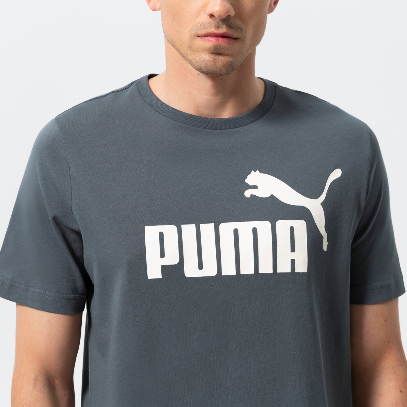 Мъжка тениска PUMA ТЕНИСКА ESS LOGO TEE (S) 586667 39 цвят тъмносин