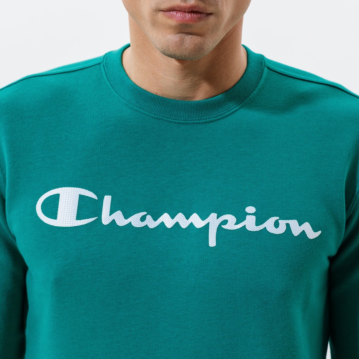 Мъжки суичър CHAMPION СУИТЧЪР CREWNECK SWEATSHIRT 214140gs040 цвят зелен