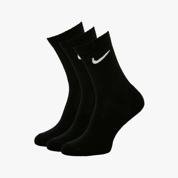 Дамски чорапи NIKE 3-PACK CUSHIONED CREW SOCKS sx7664-010 цвят черен