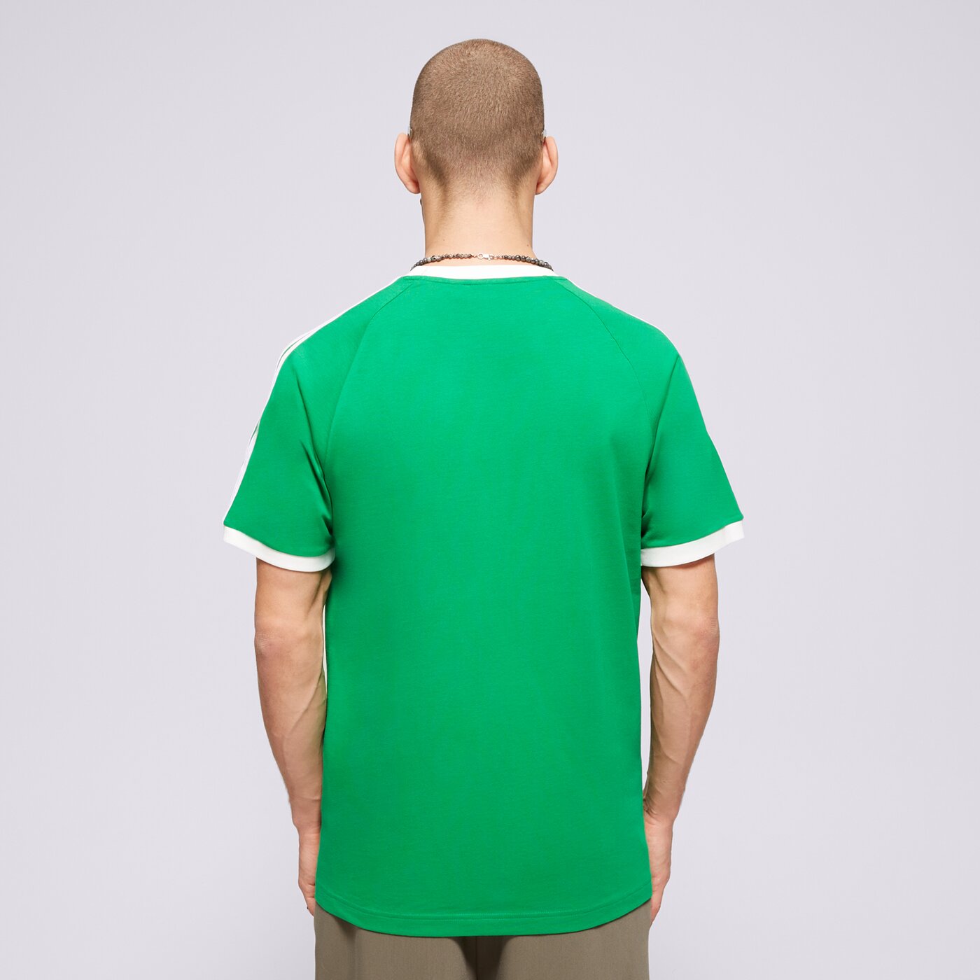 Мъжка тениска ADIDAS ТЕНИСКА 3-STRIPES TEE im0410 цвят зелен