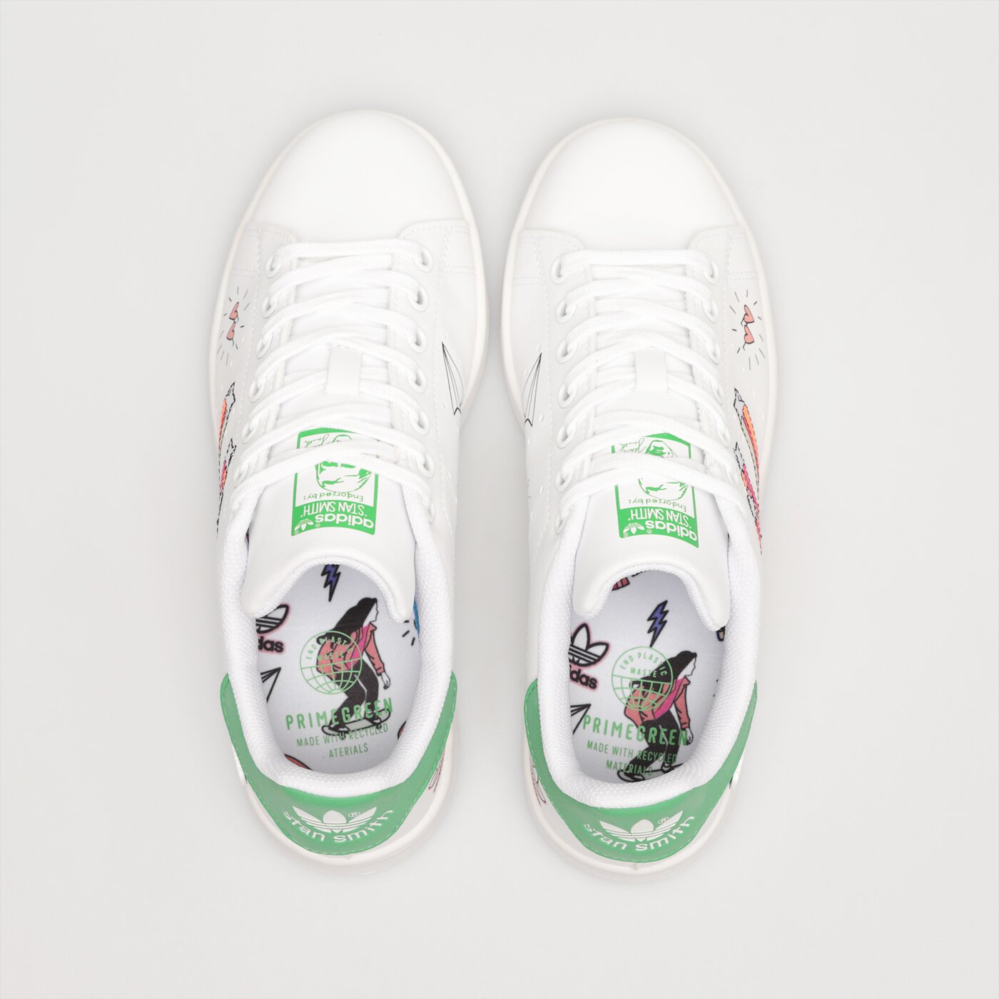 Детски маратонки ADIDAS STAN SMITH J  fx5976 цвят бял