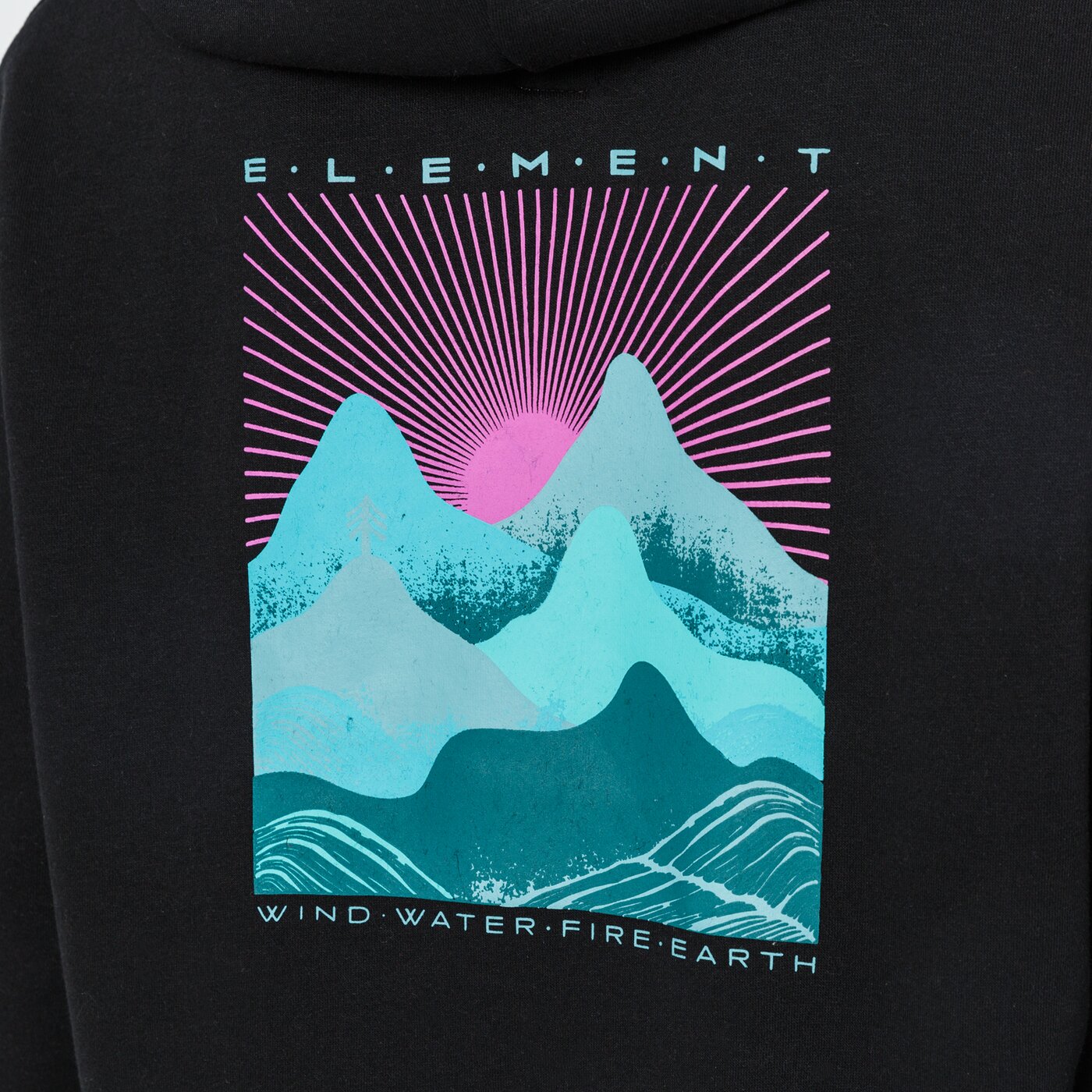 Дамски суичър ELEMENT СУИТЧЪР С КАЧУЛКА LAHOTAN HOOD W z3hob43732 цвят черен