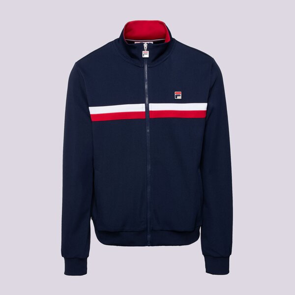 Мъжки суичър FILA СУИТЧЪР СЪС ЗАКОПЧАВАНЕ   COLOUR BLOCK TRACK JACKET ss25mh015410 цвят тъмносин