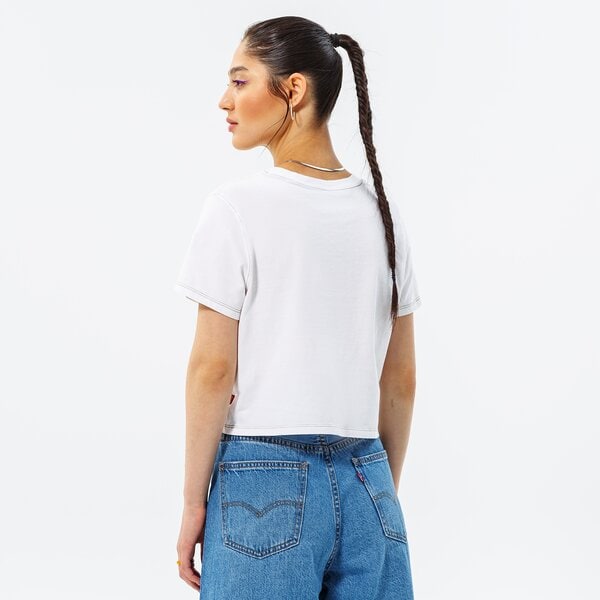 Дамска тениска LEVI'S ТЕНИСКА CROPPED JORDIE TEE a0785-0038 цвят бял