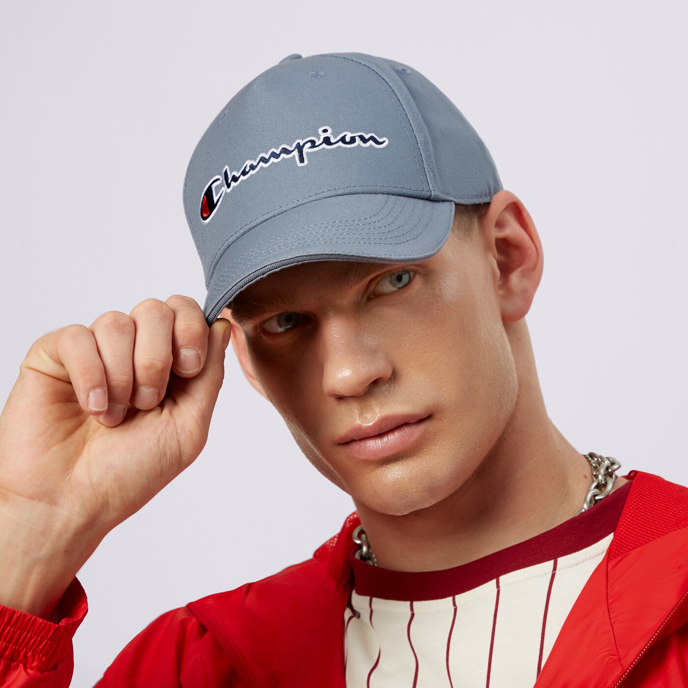 Мъжка шапка с козирка CHAMPION ШАПКА BASEBALL CAP 800712bs029 цвят син