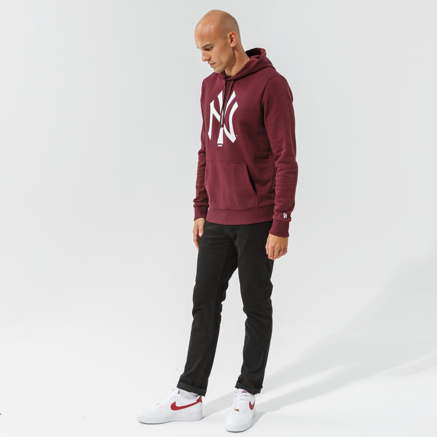 Мъжки суичър NEW ERA СУИТЧЪР С КАЧУЛКА NYY MRN MLB APPAREL NEW YORK YANKE 11863699 цвят бордо