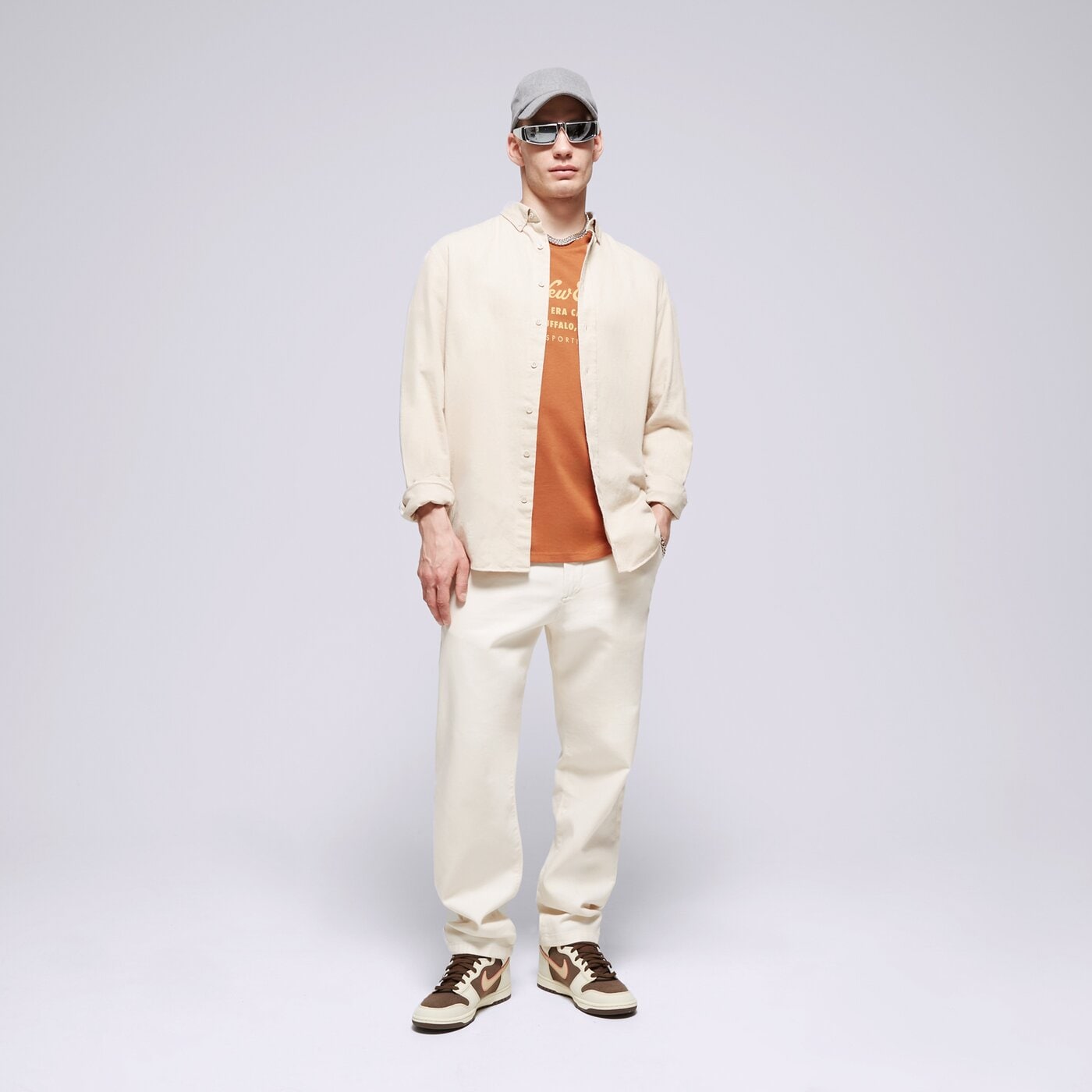 Мъжка тениска NEW ERA ТЕНИСКА NE HERITAGE PATCH OS NONE 60435368 цвят кафяв