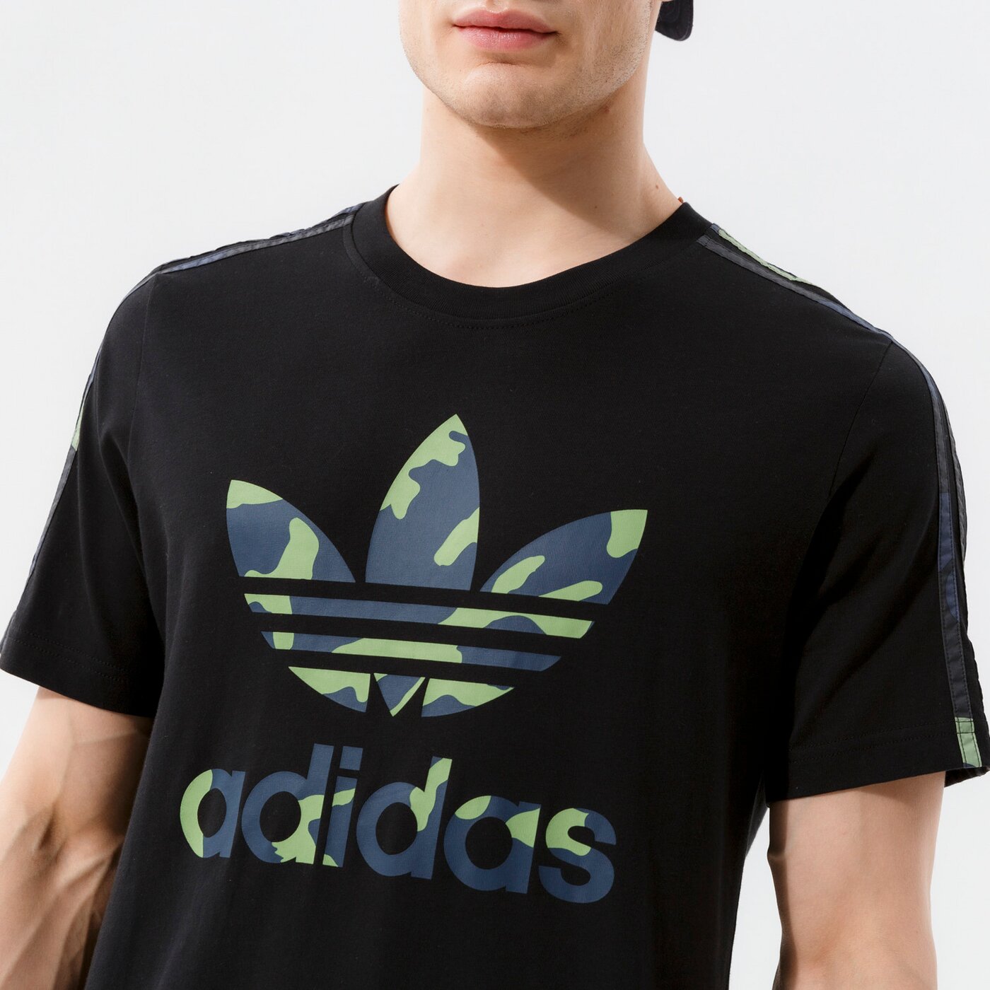 Мъжка тениска ADIDAS ТЕНИСКА CAMO INFILL TEE hf4888 цвят черен