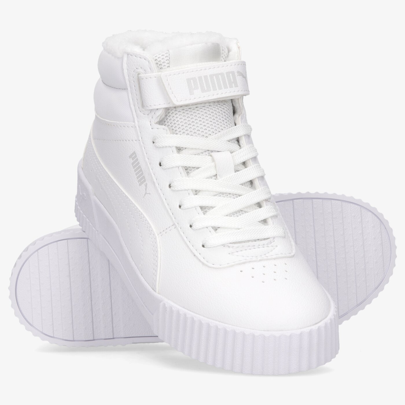 Детски маратонки PUMA CARINA MID FUR JR 30968303 цвят бял
