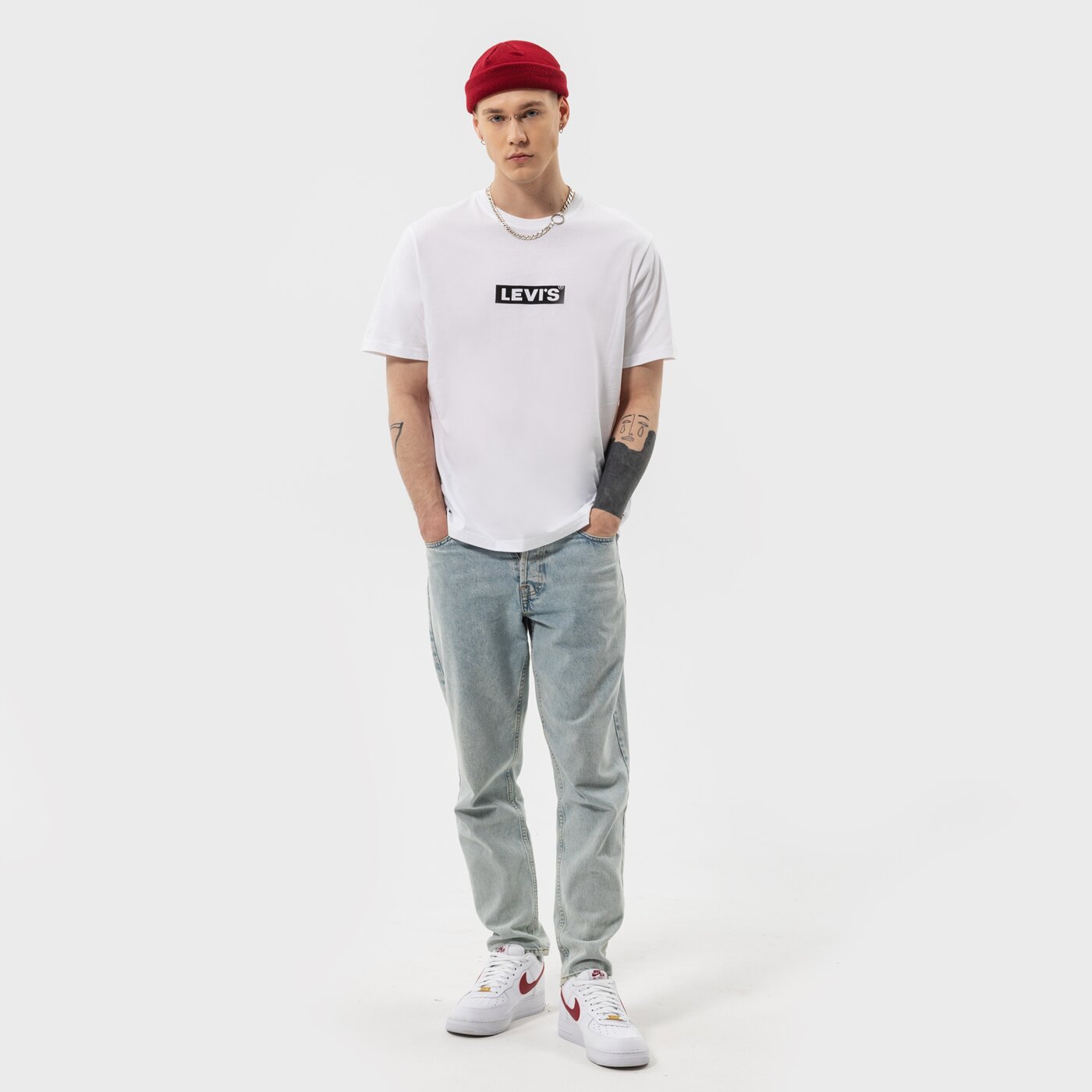 Мъжка тениска LEVI'S ТЕНИСКА RELAXED SS TEE AGILITY a2082-0057 цвят бял