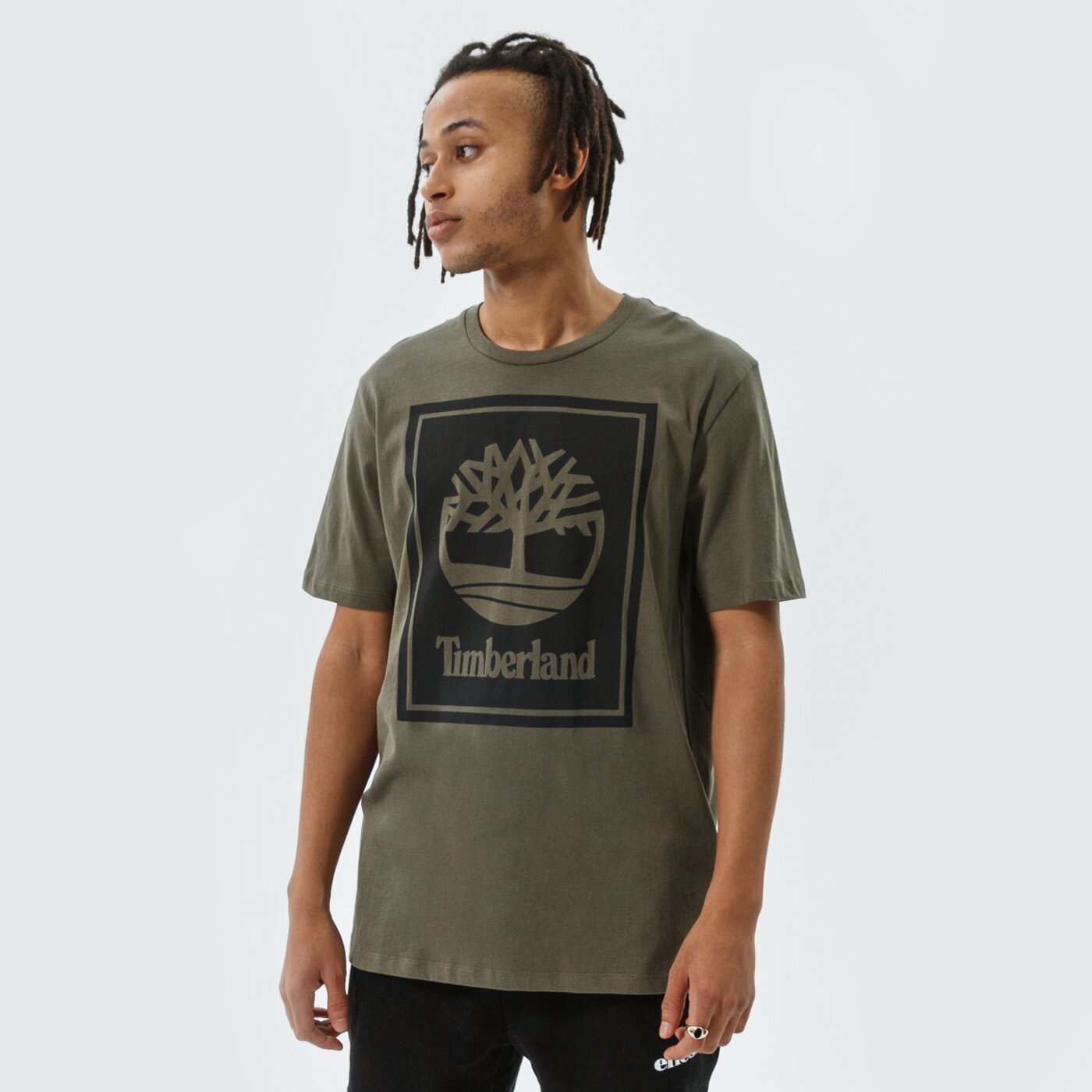 Мъжка тениска TIMBERLAND ТЕНИСКА YC SS STACK LOGO TEE STACK LOGO TEE tb0a2aj1z281 цвят каки