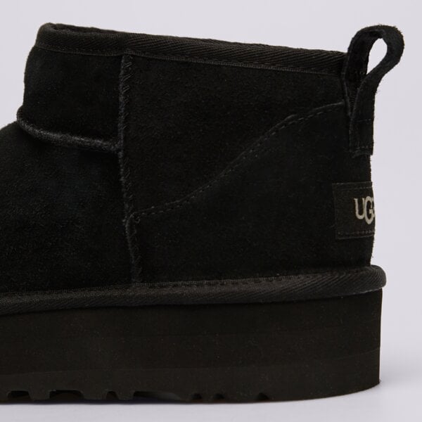 Детски кежуал UGG KIDS' CLASSIC ULTRA MINI PLATFORM 1157791k-blk цвят черен