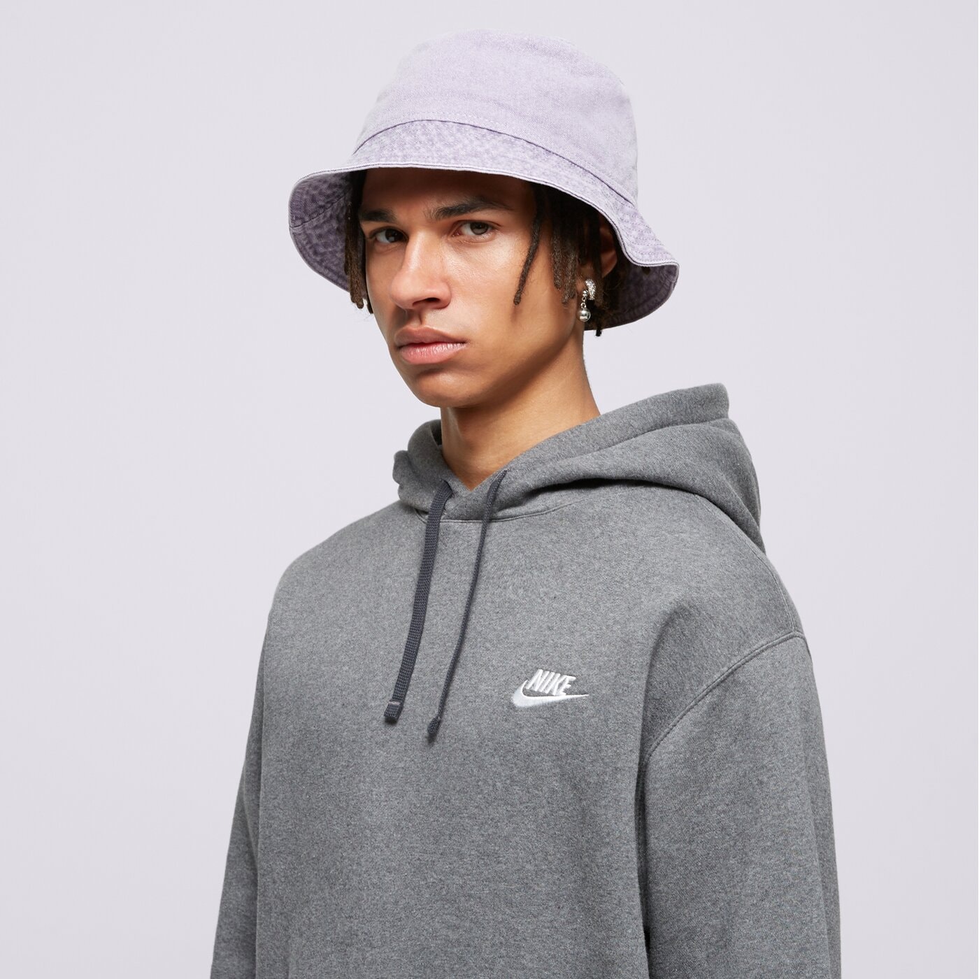 Мъжки суичър NIKE СУИТЧЪР С КАЧУЛКА SPORTSWEAR CLUB FLEECE bv2654-071 цвят сив