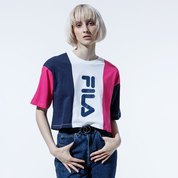 Дамска тениска FILA ТЕНИСКА BAI CROPPED TEE 687492a222 цвят тъмносин