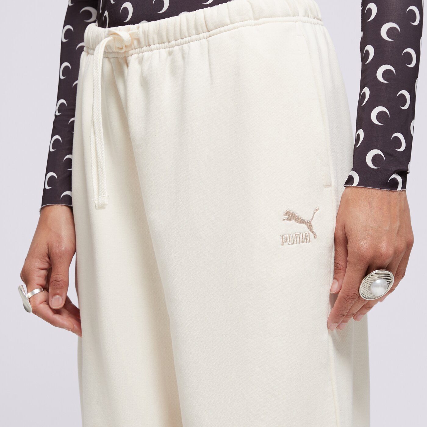 Дамски панталони PUMA ПАНТАЛОНИ BETTER CLASSICS 62423399 цвят бежов