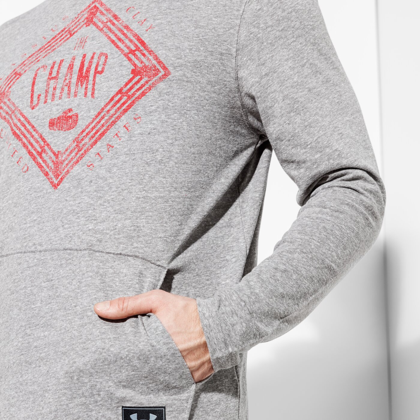 Мъжки суичър UNDER ARMOUR СУИТЧЪР ICONS OF WI LL CLAY TR 1282315082 цвят сив