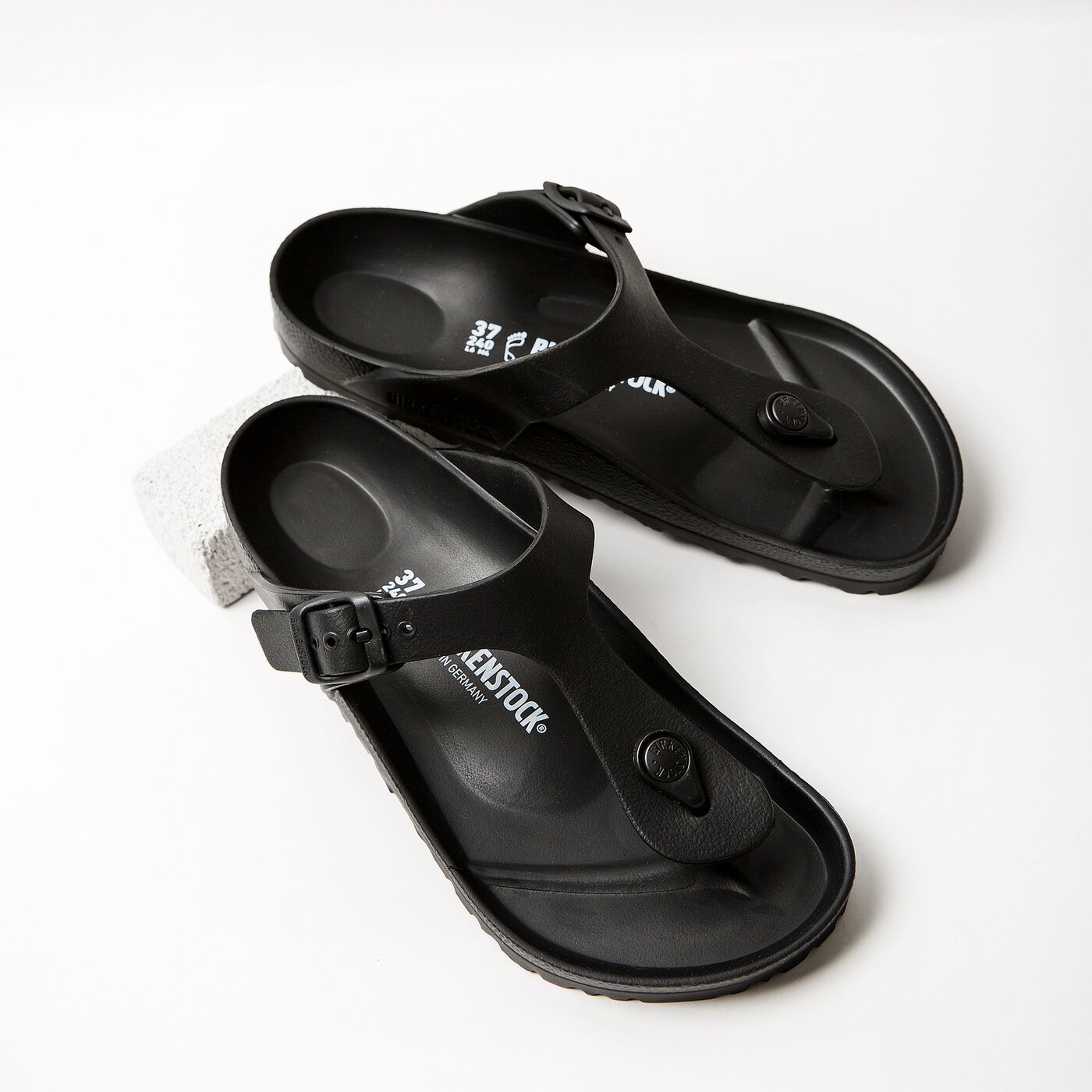 Дамски джапанки BIRKENSTOCK GIZEH EVA 128201 цвят черен