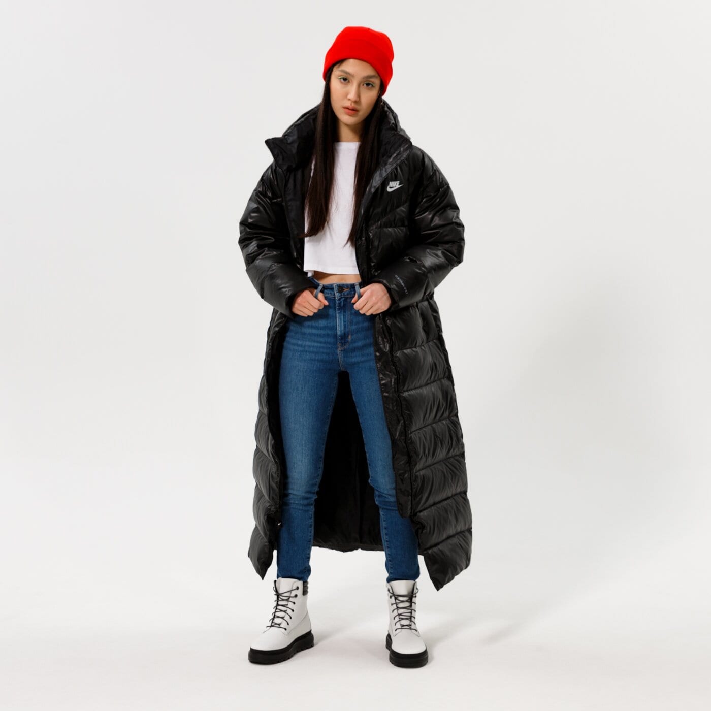 Дамско зимно яке NIKE CITY HOODED PARKA JACKET PARKA dh4081-010 цвят черен