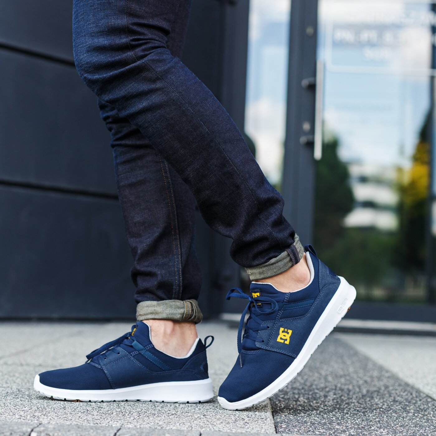 Мъжки маратонки DC HEATHROW adys700071ngl цвят тъмносин