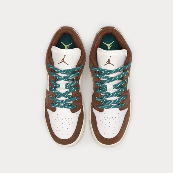 Детски маратонки AIR JORDAN 1 LOW SE fb2216-200 цвят кафяв
