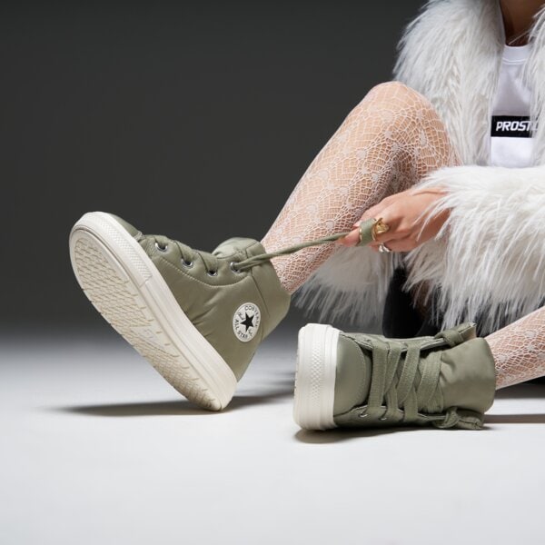 Дамски маратонки CONVERSE CHUCK TAYLOR ALL STAR ELEMENTS BOOT a14275c цвят каки