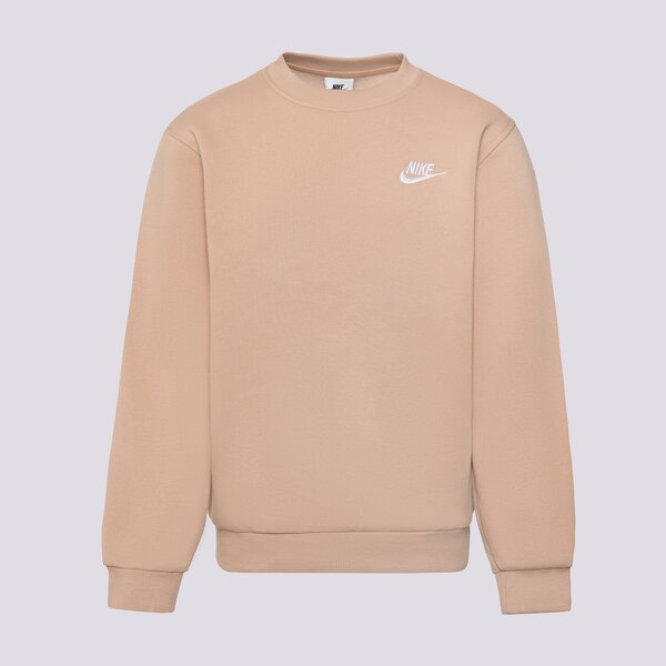 Детски суичър NIKE СУИТЧЪР K NSW CLUB FLC CREW LS LBR GIRL fd3006-200 цвят кафяв