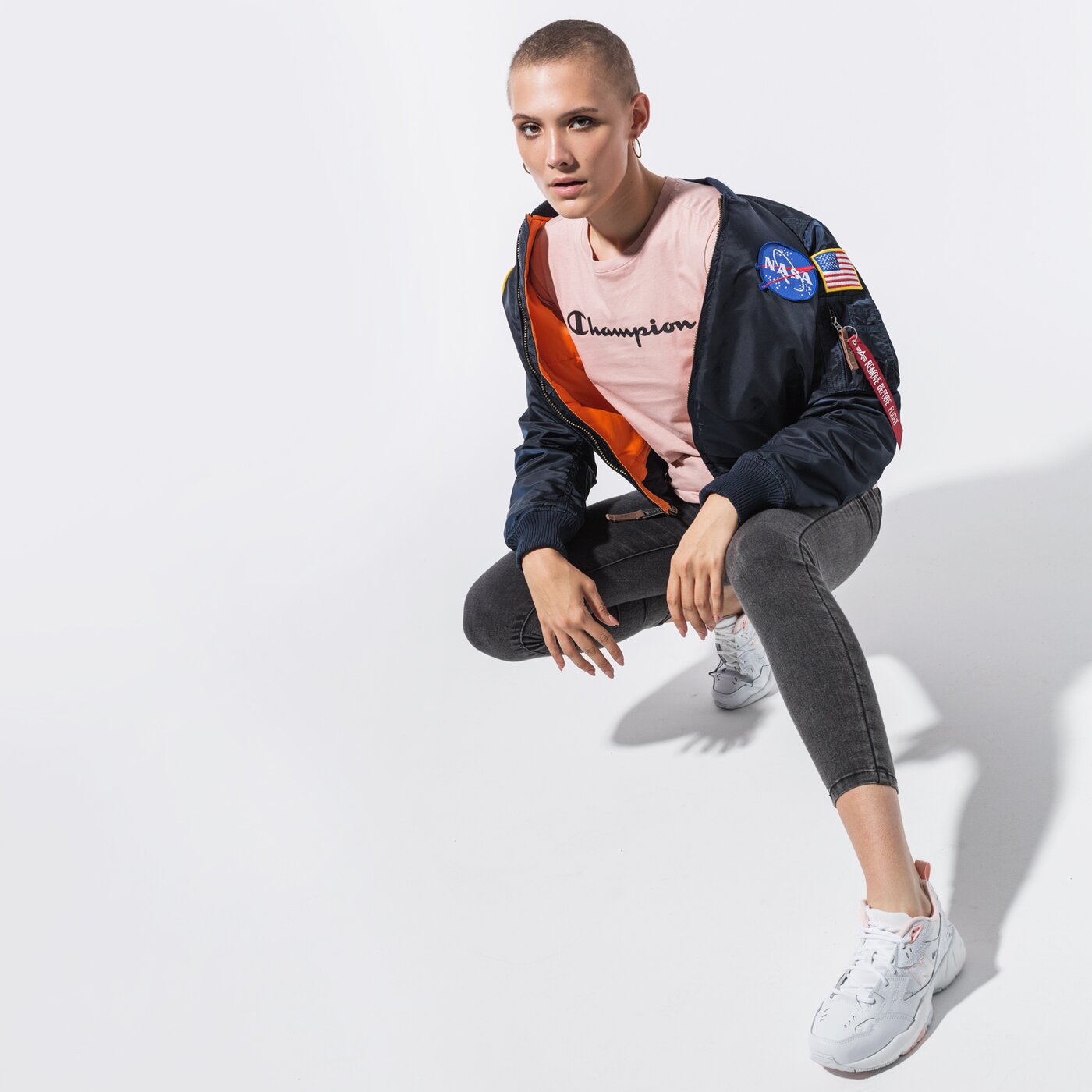 Дамска тениска CHAMPION ТЕНИСКА CREWNECK ТЕНИСКА 113223ps144 цвят розов