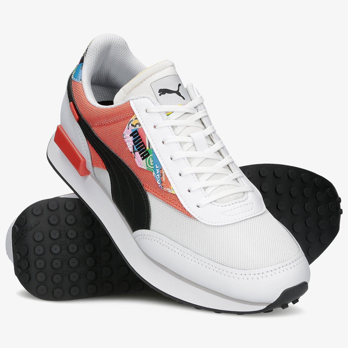 Мъжки маратонки PUMA FUTURE RIDER INTL GAME 37597101 цвят бял