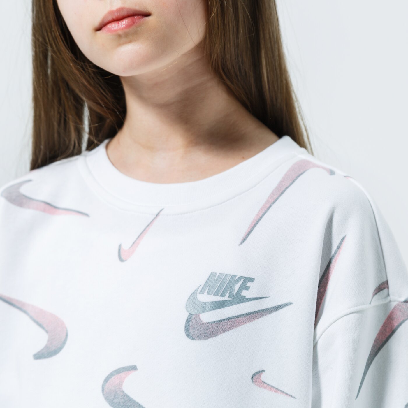 Детски суичър NIKE СУИТЧЪР SPORTSWEAR da1244-100 цвят бял