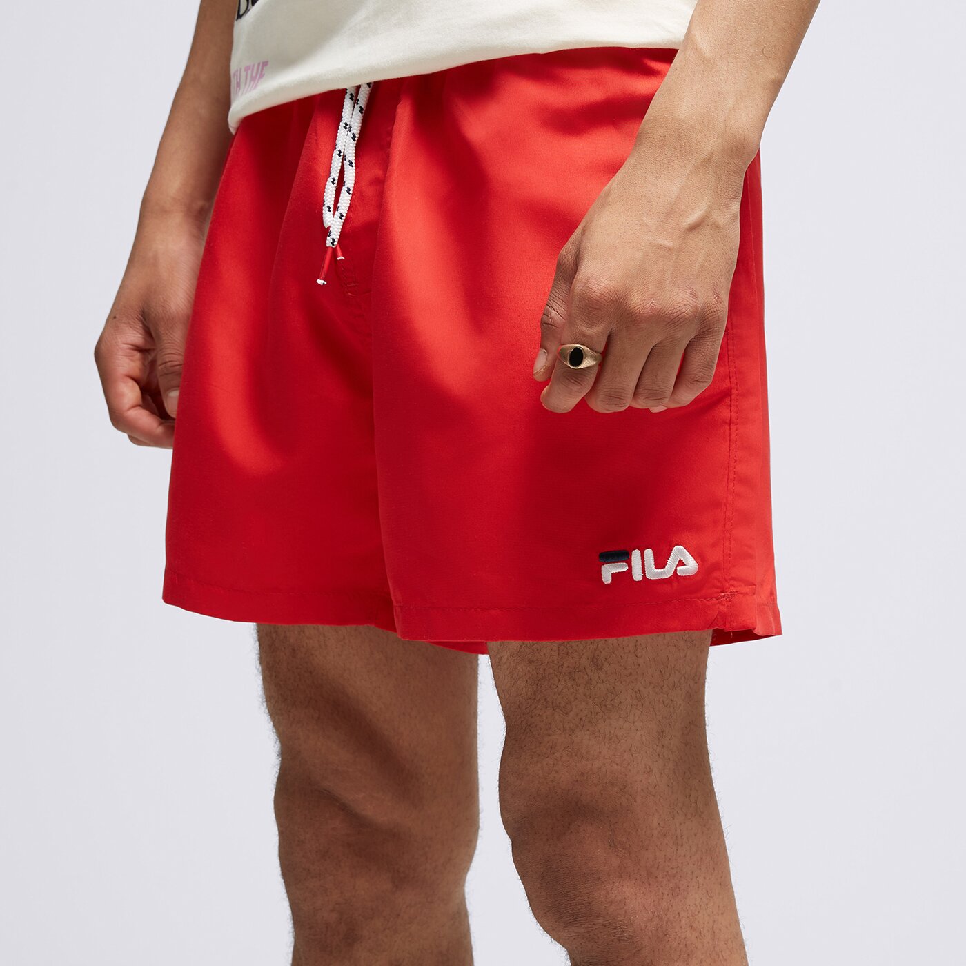 Мъжки къси панталони FILA ШОРТИ SATAR ss17spm057640 цвят червен