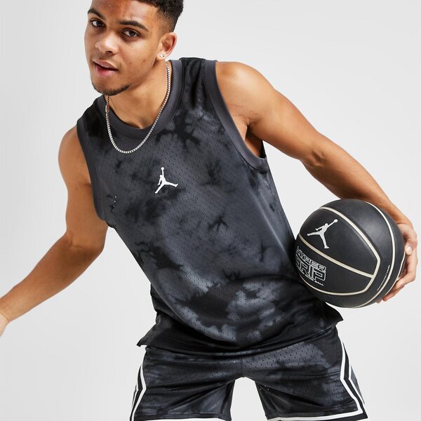 Мъжка тениска JORDAN ПОТНИК JDAN TIE DYE JERSEY BLACK TEE dz0565-022 цвят черен