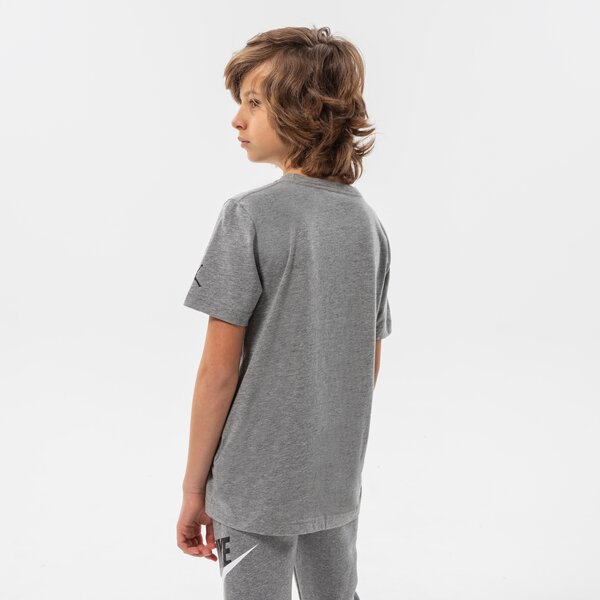Детска тениска JORDAN ТЕНИСКА JUMBLE AIR TIME SS TEE BOY 95b238-geh цвят сив