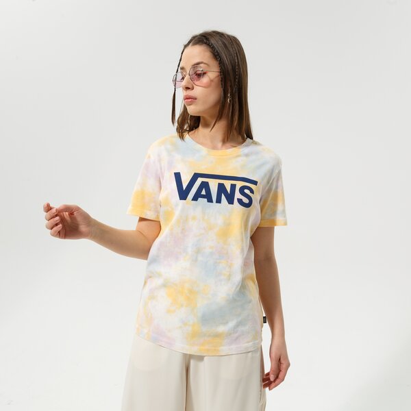 Дамска тениска VANS ТЕНИСКА LOGO WASH CREW vn0a7rsbyre1 цвят многоцветен