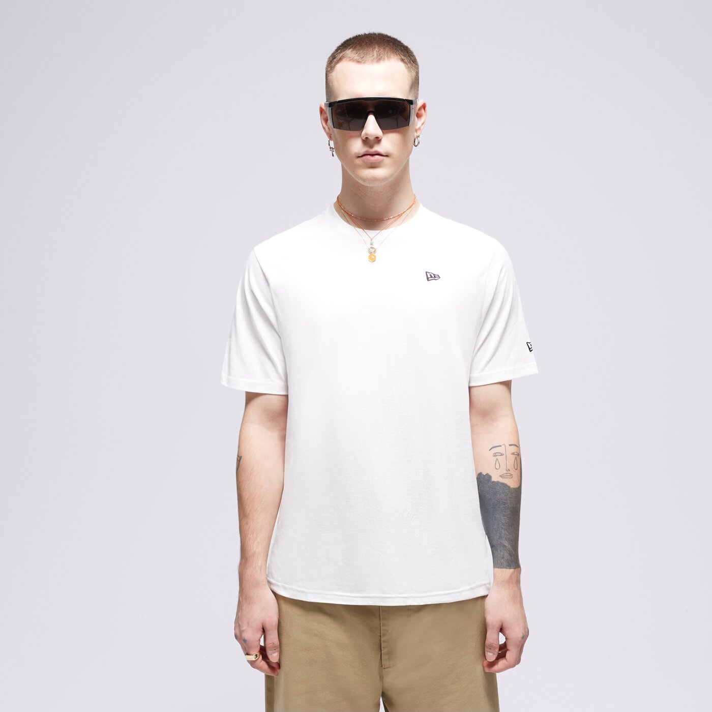 Мъжка тениска NEW ERA ТЕНИСКА NE ESSENTLS NONE 60416745 цвят бял