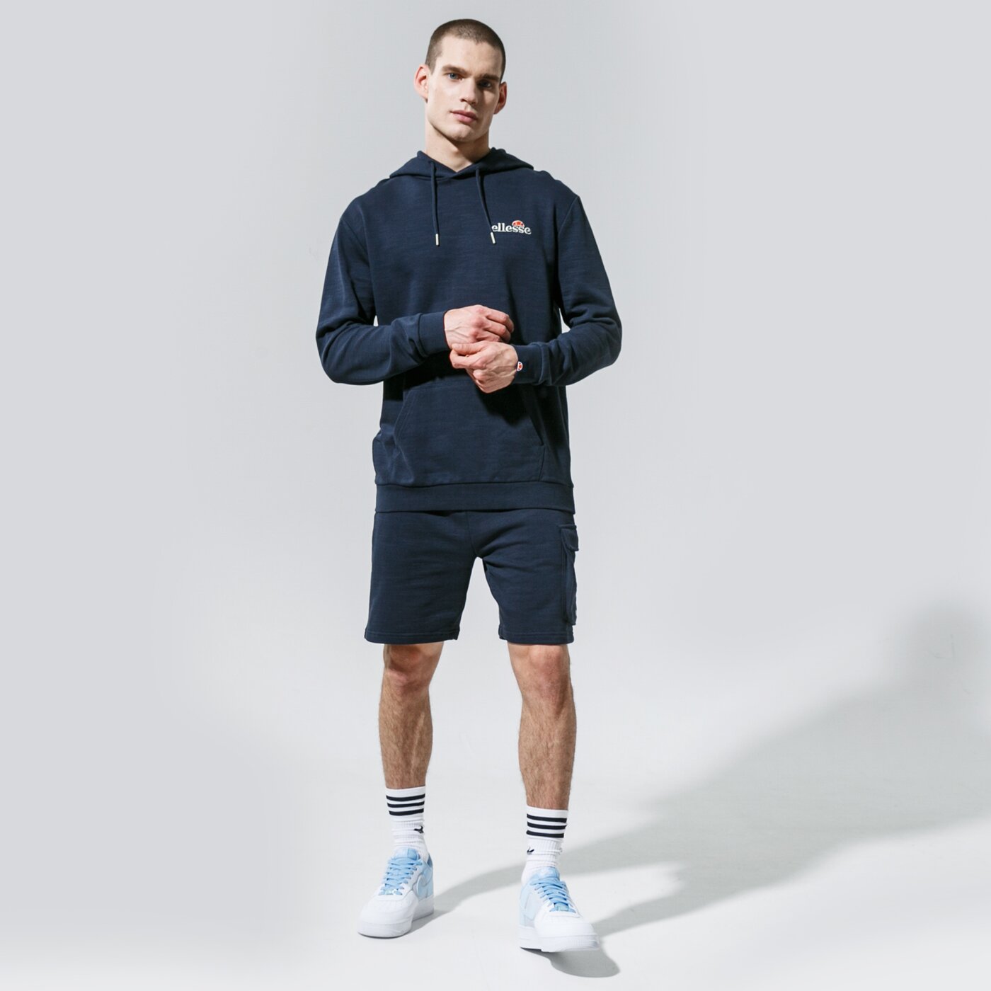 Мъжки суичър ELLESSE СУИТЧЪР С КАЧУЛКА PAC OH HOODY NAVY shj11944429 цвят тъмносин