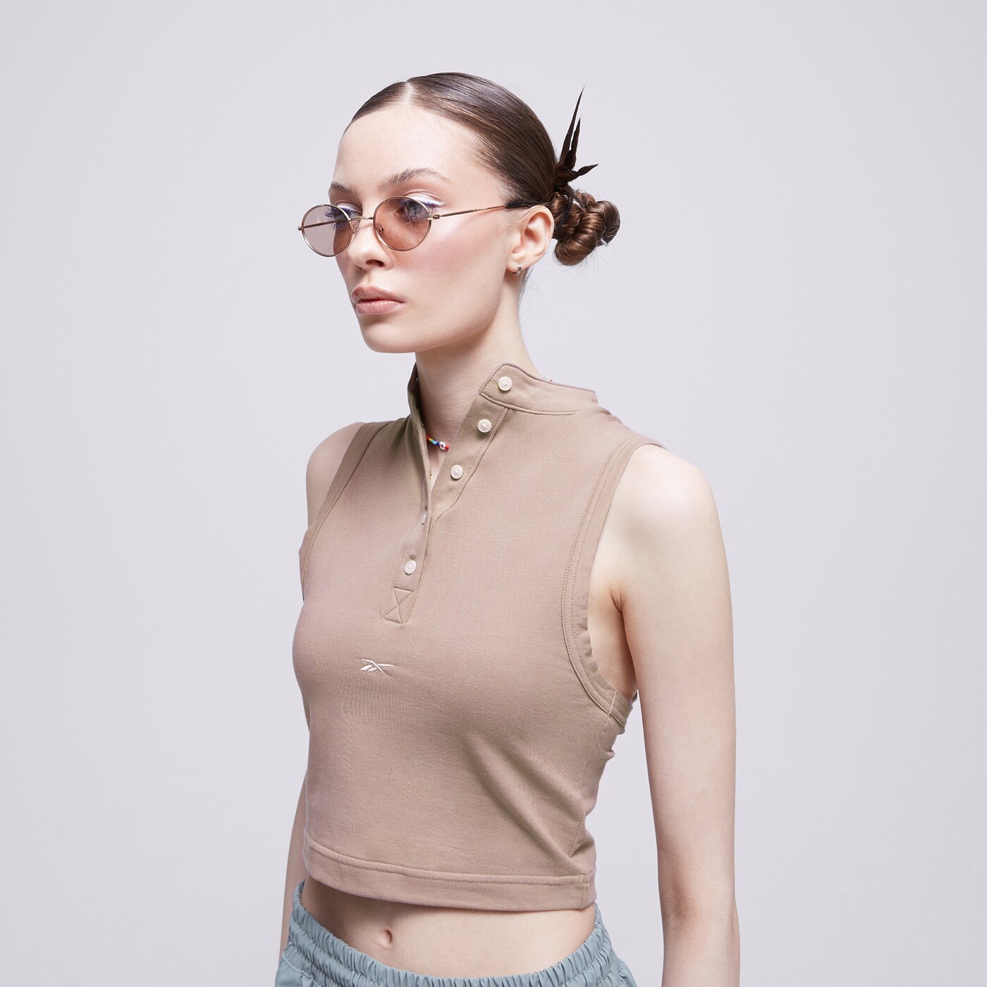 Дамска тениска REEBOK ТЕНИСКА CL WDE JERSEY ПОТНИК hs0399 цвят кафяв