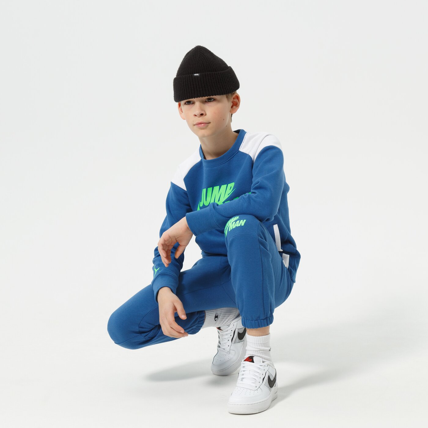 Детски панталони JORDAN ПАНТАЛОНИ JUMPMAN X NIKE FLC PANT BOY 95b134-baj цвят син