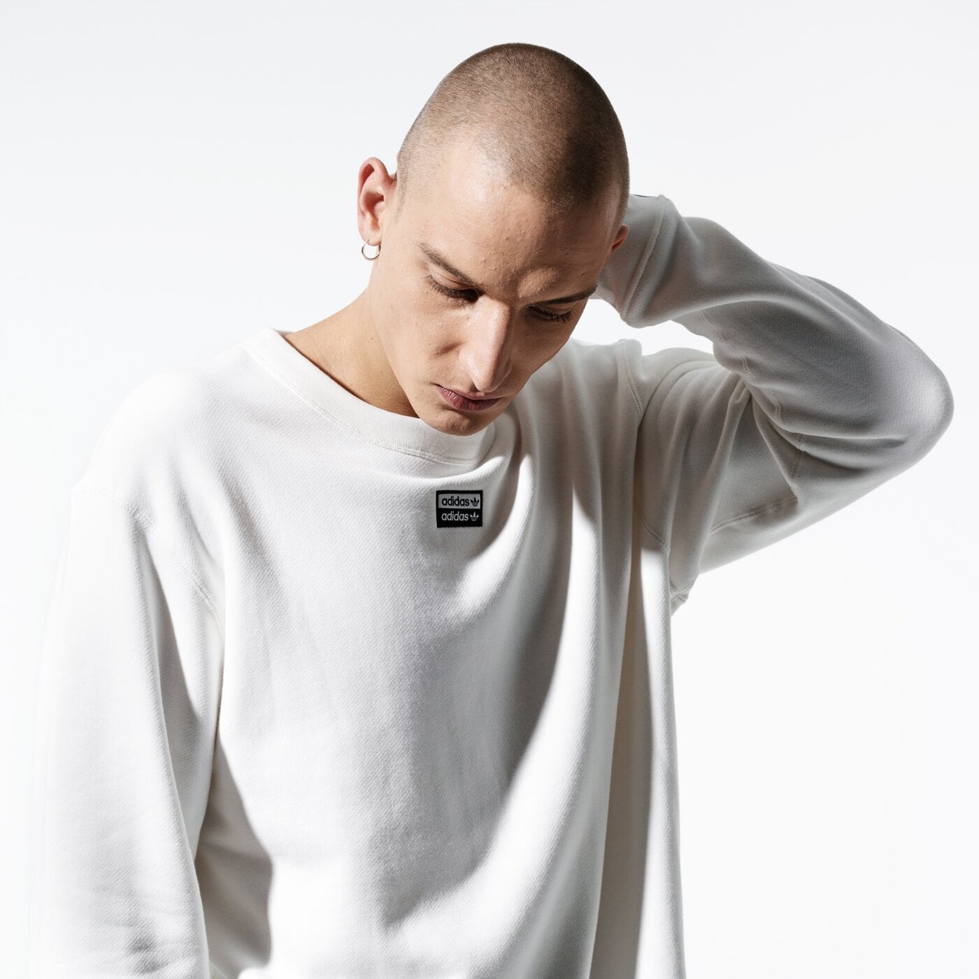 Мъжки суичър ADIDAS СУИТЧЪР VOCAL CREW ed7228 цвят бял