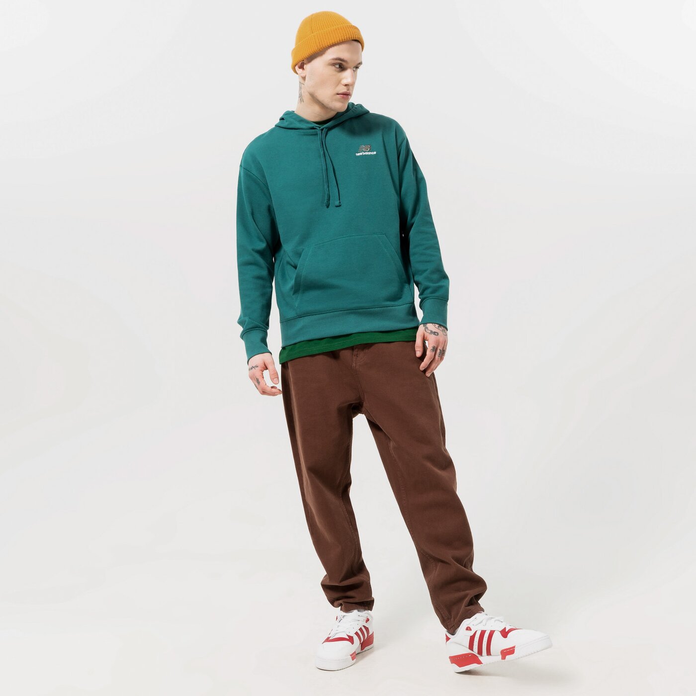 Мъжки суичър NEW BALANCE СУИТЧЪР С КАЧУЛКА UNISSENTIAL ut21500vda цвят син